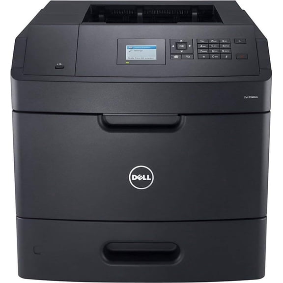 Restored Dell B5460dn Monochrome Laser Printer – 63 ppm, High-Speed, Auto Duplex, Network Ready