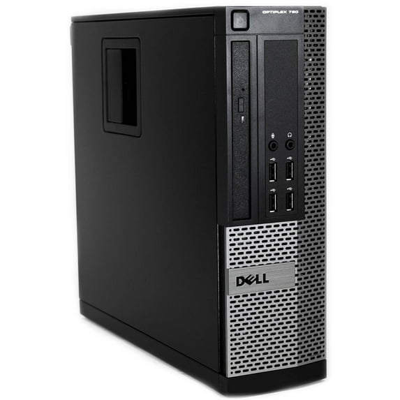 Restored Dell Black 790 Desktop PC with Intel Core i5 Processor, 4GB Memory, 250GB Hard Drive and Windows 10 Pro (Monitor Not Included) (Refurbished)