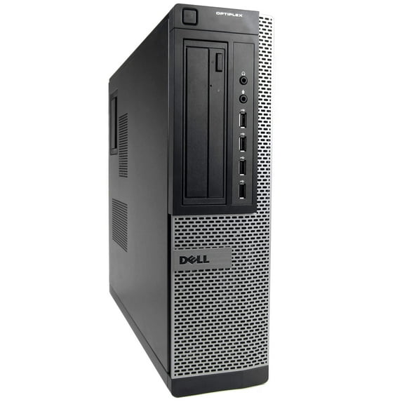 Restored Dell Black Optiplex 7010 Desktop Intel i5 Dual Core 3.2GHz 4GB RAM 1TB HDD Intel HD Graphics 2500 DVD-ROM Windows 10 Professional (Refurbished)