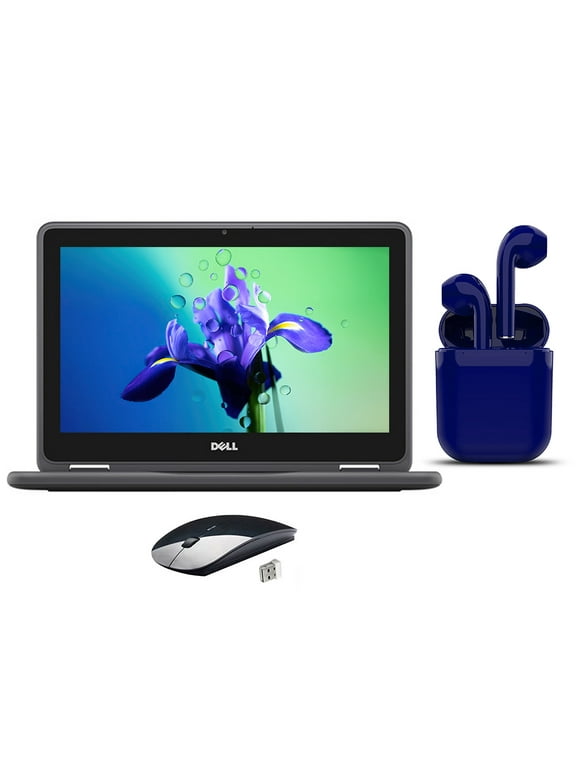Restored | Dell Chromebook | Latest OS | 11.6-inch | Intel Celeron N3060 | 4GB RAM 16GB | Bundle: USA Essentials Bluetooth/Wireless Airbuds, Wireless Mouse By Certified 2 Day Express