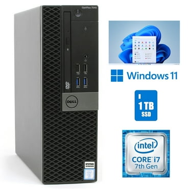 Restored Dell Core i7 32GB Ram OptiPlex 7040 SFF Desktop Computer 1TB SSD Windows 11 Pro (Refurbished)