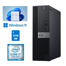 Restored Dell Core i7 OptiPlex 7050 SFF Computer Desktop 512GB SSD 16GB Ram Windows 11 Pro (Refurbished)