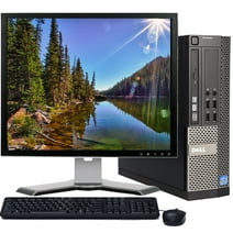 Restored Dell Desktop Computer 3020 Core i3 3.4GHz 8GB RAM 1TB HD and a 19" LCD Monitor (Refurbished)