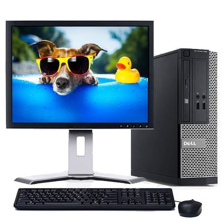 Restored Dell Desktop Computer Intel i5 Processor 16GB Memory 1TB HD DVD WiFi with a 22" LCD Windows 10 PC (Refurbished)