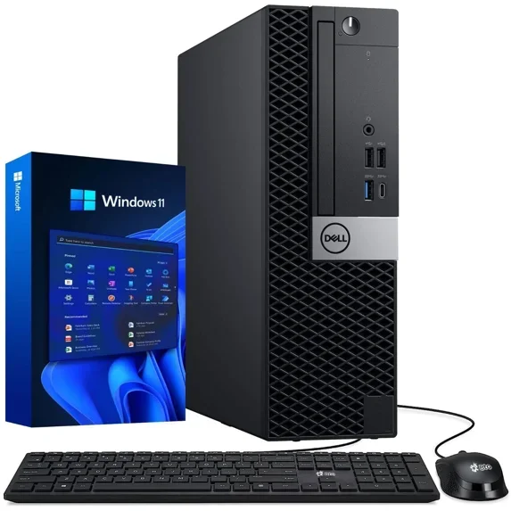Restored Dell Desktop Computer OptiPlex 5070 SFF PC Intel i5-9500 6-Core Processor, 16GB DDR4 Ram, 512GB NVMe SSD, WiFi, Keyboard & Mouse, Windows 11 Pro (Refurbished)