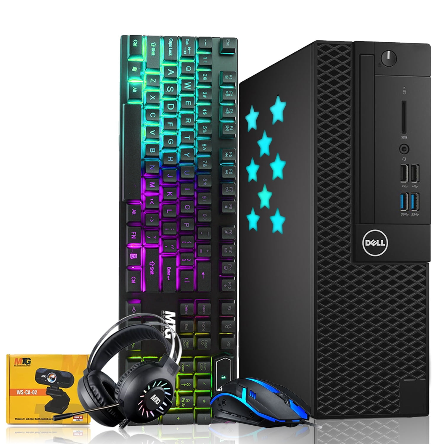Pre Owned Dell RGB Gaming Desktop PC Intel Quad I5 Up To 3 6GHz 16GB Restored Dell Desktop PC Gaming Bundle Intel Core I7 16GB RAM 1TB SSD AMD RX 550 RGB Keyboard Mouse Headphone Webcam Wi Fi Win 10 Pro Refurbished Bc8bd3f6 30a4 4634 92e4 