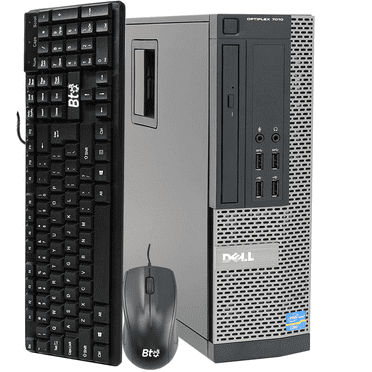 Restored Dell Desktop SFF Towers Computer, Intel Core i5, 16GB RAM, 120GB SSD, 1TB Hard Drive, Windows 10, Black, OptiPlex (Refurbished)