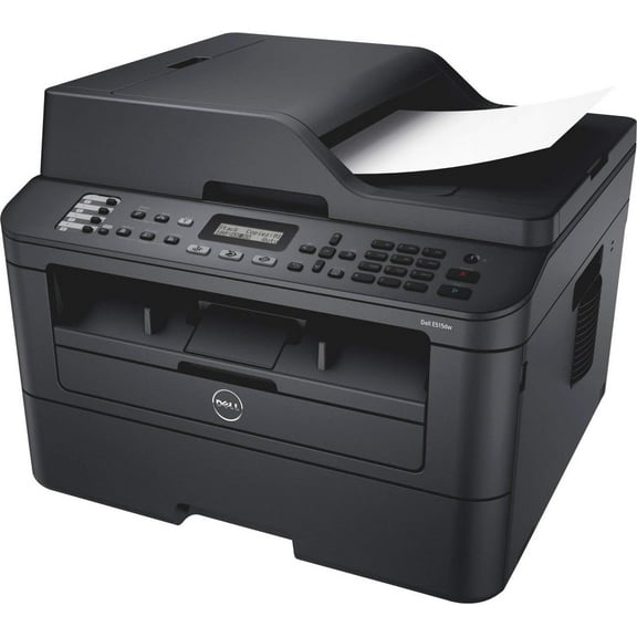 Restored Dell E515dw Monochrome Laser All-in-One Wireless Printer, Copier, Scanner, Fax, Duplex Printing, 27 PPM, 2400 x 600 DPI