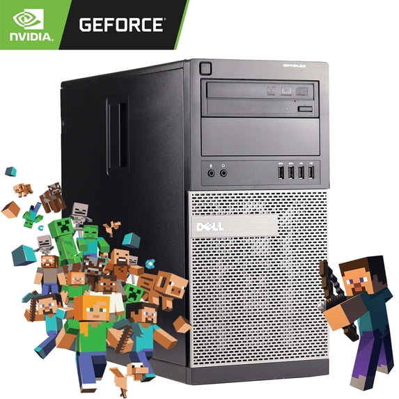Restored Dell Gaming Computer Nvidia GT 1030 HDMI Core i5 3.2Ghz 8GB 1TB Hard Drive Windows 10 PC (Refurbished)