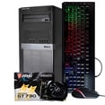 thumbnail image 1 of Restored Dell Gaming Computer PC, Intel Core i5, NVIDIA GeForce GT 730 2GB, 16GB DDR3 RAM, 512GB SSD + 2TB HDD, WIFI, RGB PC Gaming Kit, Windows 10 Home, (Refurbished), 1 of 7