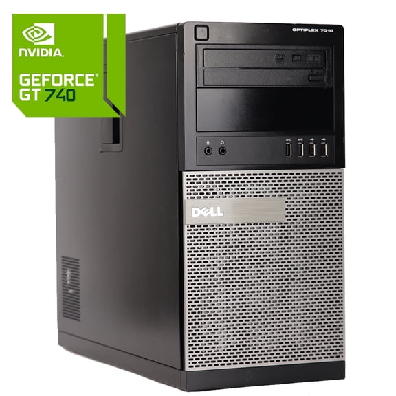 Restored Dell Gaming Desktop Computer Tower Nvidia GT 740 Intel Core i5 3.4Ghz Processor 8GB Memory 1TB HD Storage Wi-Fi HDMI - Windows 10 PC (Refurbished)