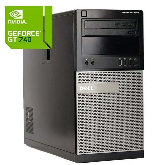 Restored Dell Gaming PC Tower Core i5 Processor Nvidia GeForce GT740 4GB Graphics 16GB Memory 1TB HDD DVD Wi-Fi HDMI - Windows 10 Computer (Refurbished)