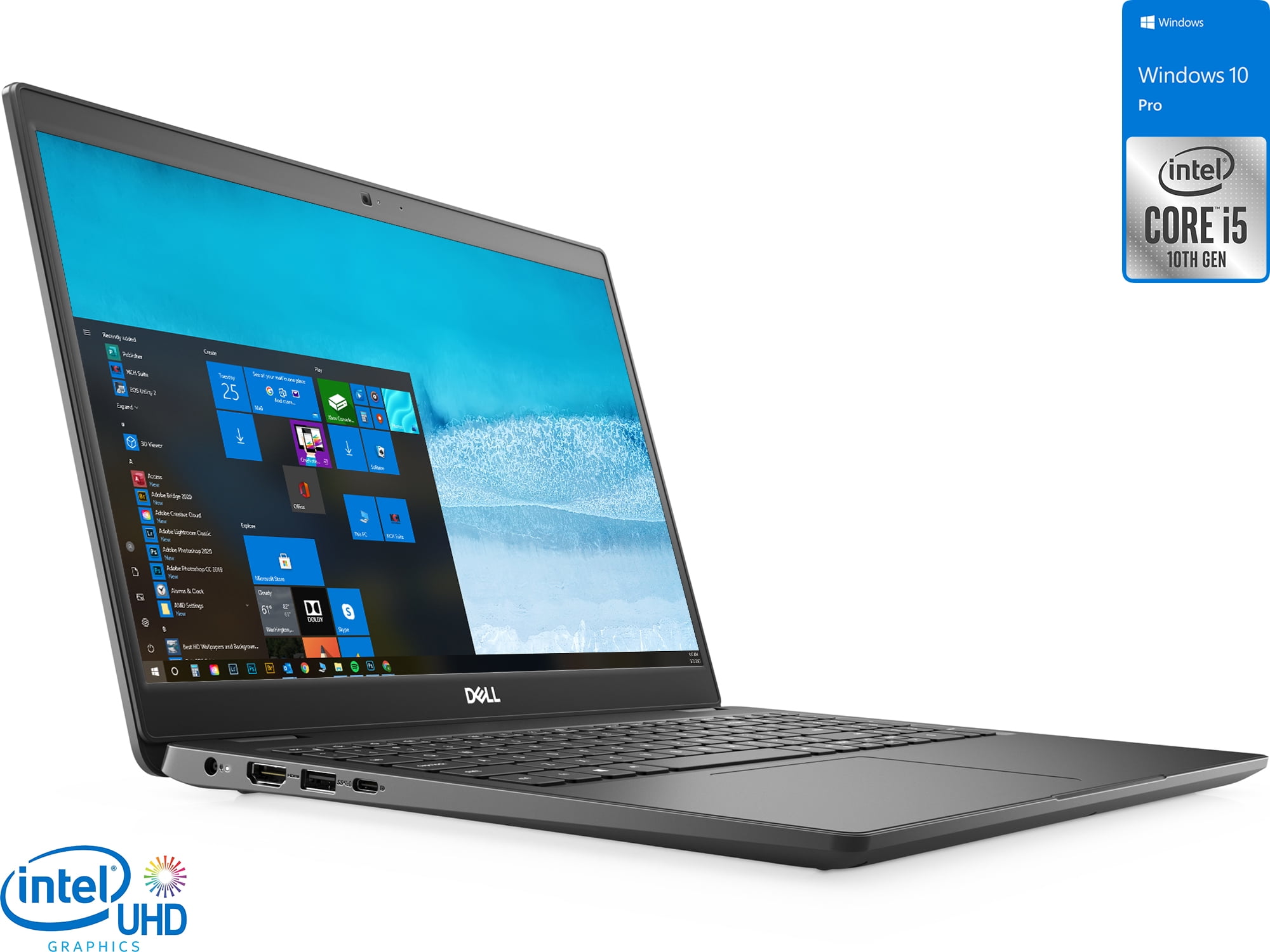 DELL Latitude 3510 NOTEBOOK, 15,6 ", Processore Intel&reg; Core I5-10210U, Intel&reg; UHD Graphics, RAM 8 GB, 256 GB SSD, Grigio, Windows 10 Pro (64 Bit