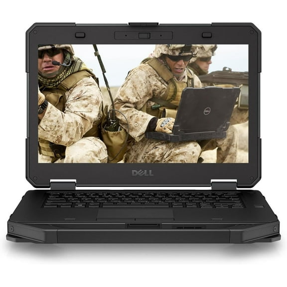 Restored Dell Latitude 5414 Rugged | 14" 1280 x 720 FHD | Core i5 - 6300U - 512GB SSD Hard Drive - 8GB RAM | 4 cores @ 2.1 GHz Win 10 Black