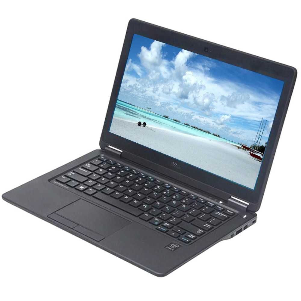 Restored Dell Latitude E7250 12.5" Laptop Computer Core i5 Processor 8GB Memory 256GB SSD Wi-Fi Webcam Windows 10 Pro PC (Refurbished) - image 1 of 3
