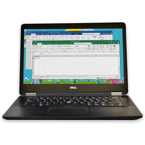 Restored Dell Latitude E7470 Business Ultrabook (2018) 14" Non-Touch Screen i5-6300U 256 GB Solid State Drive 8 GB RAM Cores @ 1.9 GHz 6th Gen CPU Windows 10