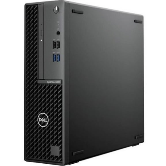 Restored Dell OptiPlex 3000 3080 7G48X Desktop Computer - Intel Core i3-10100 3.6GHz - 8GB RAM - 128GB SSD - Intel UHD Graphics 630 - Windows 10 Pro - Small Form Factor - Black (Refurbished)