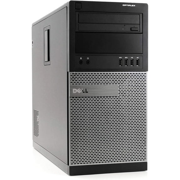 Restored Dell OptiPlex 3010 Tower Desktop Computer | Intel Core i3-3245 (3.4 GHz) | 8GB RAM | 256GB SSD | Windows 10 (Refurbished)
