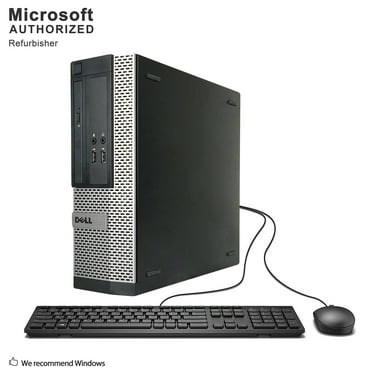 Restored Dell OptiPlex 3020 SFF Desktop PC, Intel Core I34130 3.4Ghz, 12G DDR3, 128G SSD, DVDRW, VGA, DP, WiFi, Bluetooth, Mouse and Keyboard, Windows 10 Pro 64 Bit (Refurbished)