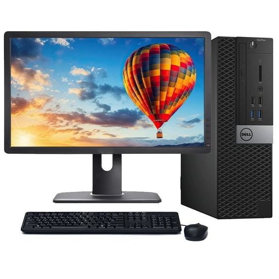 Restored Dell OptiPlex 3050 SFF Desktop Computer | Intel Core i5-6500 (3.2 GHz) | 16GB RAM | 256GB SSD | Windows 10 | 22" LCD (Refurbished)