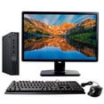 thumbnail image 1 of Restored Dell OptiPlex 3060 Micro Desktop Intel Core i3-8100T 3.1GHz 8GB RAM 128GB SSD Keyboard and Mouse Wi-Fi 22" LCD Monitor Windows 10 Pro PC (Refurbished), 1 of 5