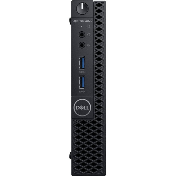 Restored Dell OptiPlex 3070 Desktop Computer - Intel Core i3-9100T - 8GB RAM - 500GB HDD - Micro PC (Refurbished)