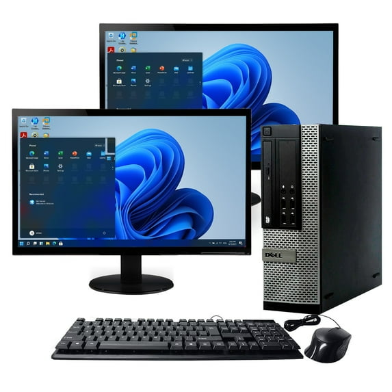 Restored Dell OptiPlex 390 Desktop Computer Core i5 3.1GHz Processor 8GB RAM 1TB Hard Drive DVD Wi-Fi with 19" LCD and T-Wolf TF100 Wireless Keyboard and Mouse- Windows 10 PC (Refurbished)