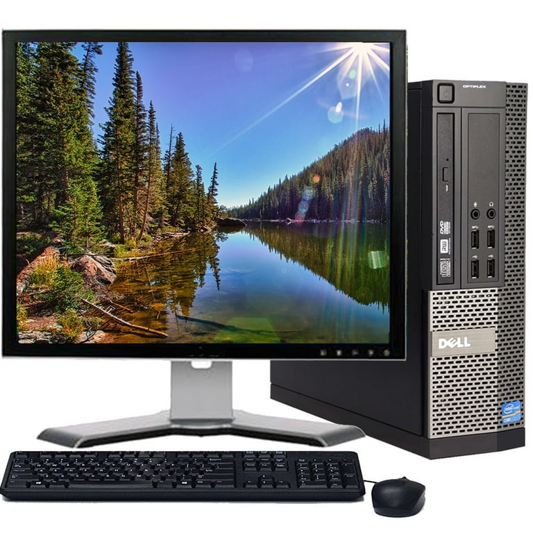 Restored Dell OptiPlex 390 SFF Desktop Computer Intel Quad