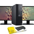 thumbnail image 1 of Restored Dell OptiPlex 5040 Desktop PC Intel Processor 16GB RAM 512GB SSD Wi-Fi with Dual 20" LCD's and a TF100 Wireless Keyboard and Mouse - Windows 10 (Refurbished), 1 of 6