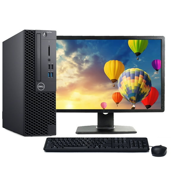 Restored Dell OptiPlex 5060 Windows 11 Desktop Computer | Core i5 Processor | 16GB RAM | 256GB SSD | 22" LCD | Home or Office PC (Refurbished)