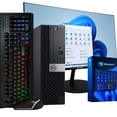 thumbnail image 1 of Restored Dell OptiPlex 5060 Windows 11 Desktop Computer Intel i5-8600 (4.3GHz Turbo) 16GB DDR4 RAM 500GB SSD + 1TB HDD WiFi + Bluetooth RGB Mouse + Keyboard 24in LCD Monitor (Refurbished), 1 of 7