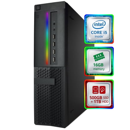 Restored Dell OptiPlex 7010 Desktop Computer SFF Intel i5 3.5GHz 16GB RAM Win 10 Pro (Refurbished)