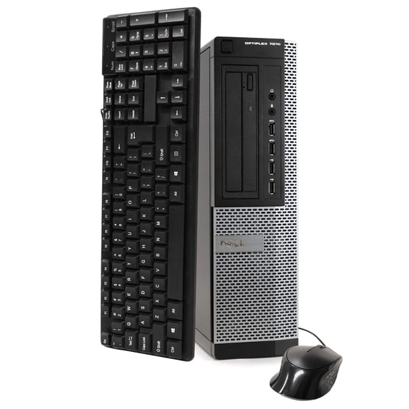 Restored Dell OptiPlex 7010 Desktop Tower Computer, Intel Core i5, 8GB RAM, 500GB HD, DVD-ROM, Windows 10 Home, Black (Refurbished)