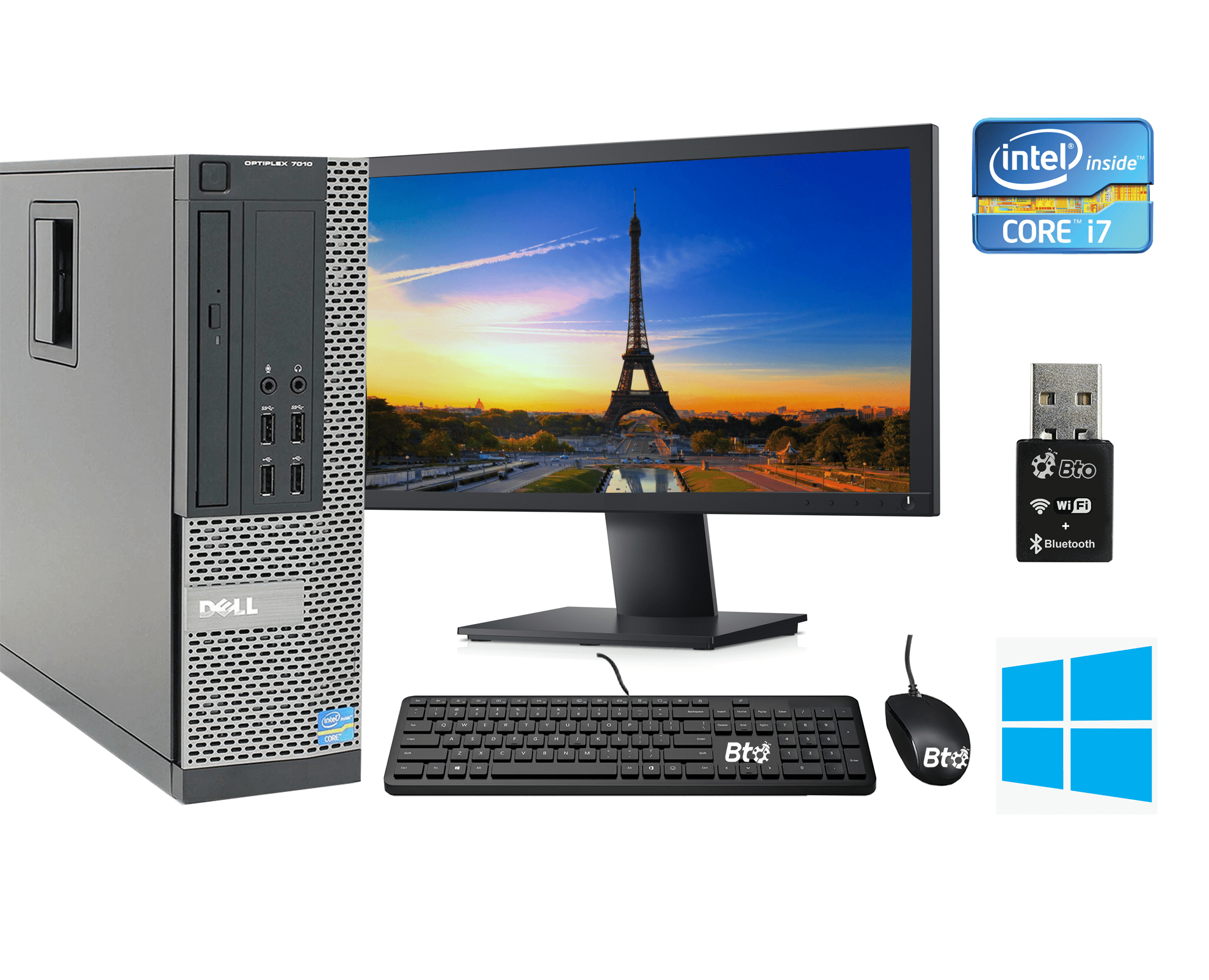 Restored Dell OptiPlex 7010 SFF Computer Desktop PC, Intel Core i7