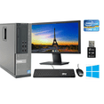 thumbnail image 1 of Restored Dell OptiPlex 7010 SFF Computer Desktop PC, Intel Core i7 3.40GHZ Processor, 8GB Ram, 256GB M.2 SSD Drive, Wifi And Bluetooth, BTO Keyboard And Mouse, 22 Inch FHD Monitor, Windows 10 Pro (Refurbished), 1 of 8