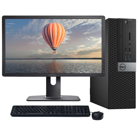 Restored Dell OptiPlex 7040 Windows 10 Desktop Computer Core i5-6500 CPU 8GB RAM 128GB SSD 22" LCD Monitor with Wireless Keyboard and Mouse (Refurbished)