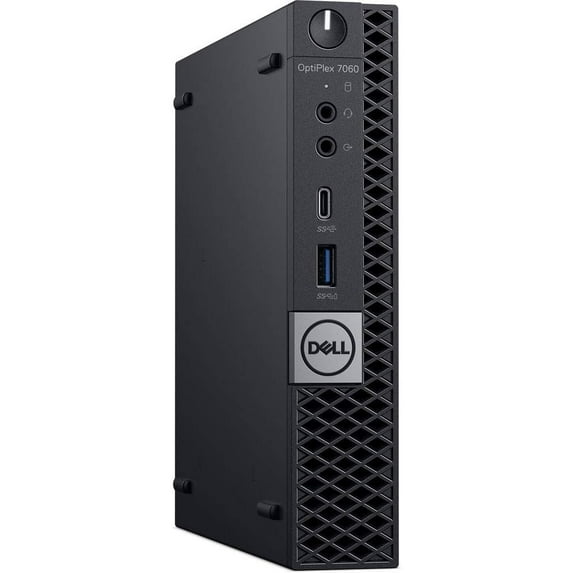 Dell OptiPlex 7060 Micro Desktop Computer | Intel Hexa-Core i7-8700 (3.2 GHz)| 16GB RAM | 128GB SSD | Windows 11 | Home or Office PC