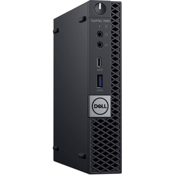 Restored Dell OptiPlex 7060 Micro Desktop Computer | Intel Hexa-Core i7-8700 (3.2 GHz)| 8GB RAM | 256GB SSD | Windows 11 | Home or Office PC (Refurbished)