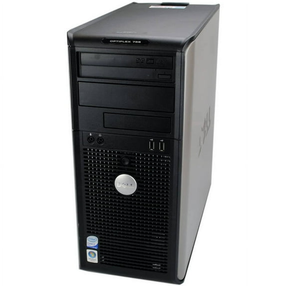 Restored Dell OptiPlex 755 Tower Desktop PC with Intel Core 2 Duo Processor, 4GB Memory, 250GB Hard Drive and Windows 10 Pro (Monitor Not Included) (Refurbished)