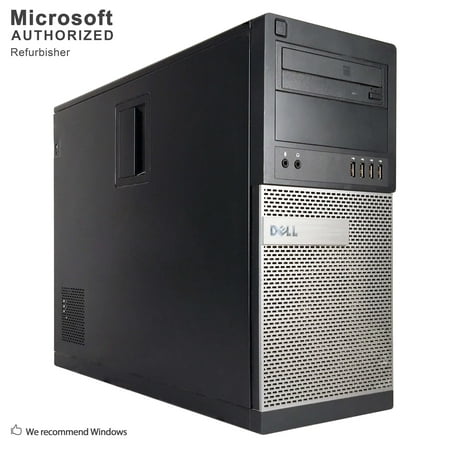 Restored Dell OptiPlex 790 Desktop Tower Computer, Intel Core i7, 16GB RAM, 2TB HD, DVD-ROM, Windows 10 Pro, Black (Refurbished)
