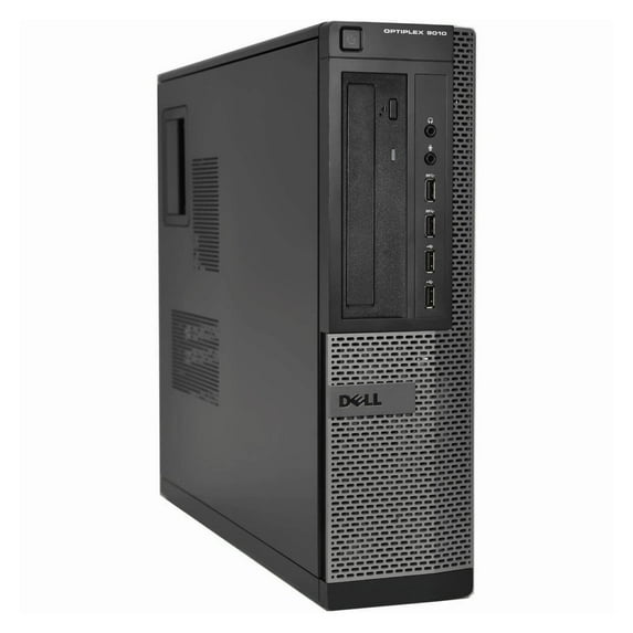 Restored Dell OptiPlex 9010 Desktop Computer, Intel Core i5, 8GB RAM, 250GB HD, DVD-ROM, Windows 10 Home, Black (Refurbished)