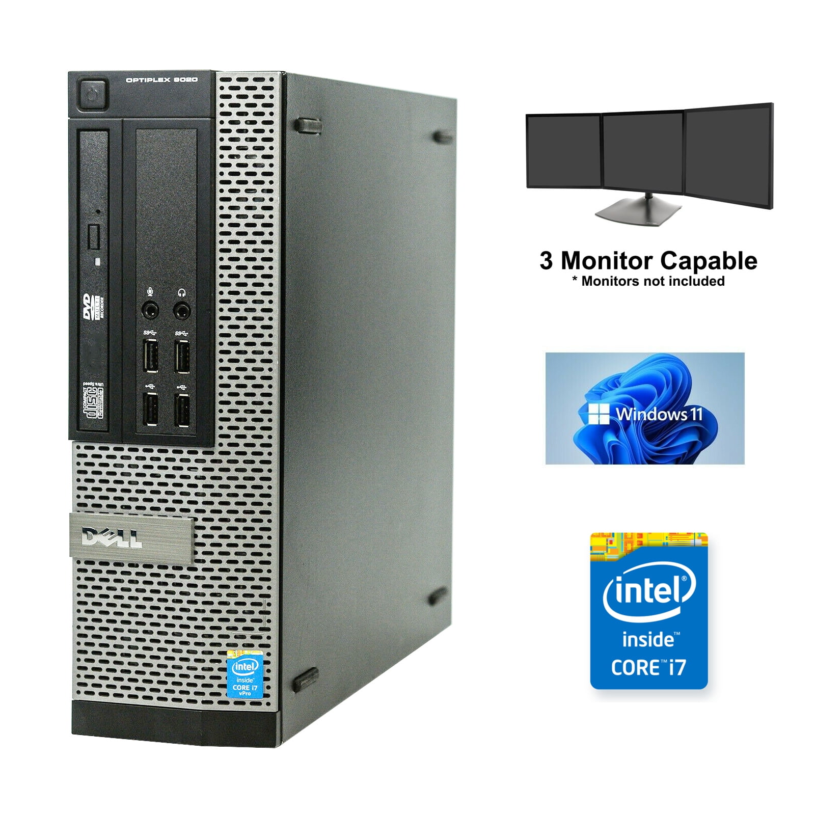 Dell - PC Dell OptiPlex 7010 SFF Intel Core i7-2600 RAM 16Go SSD 480Go  Windows 10 Wifi - PC Fixe - Rue du Commerce