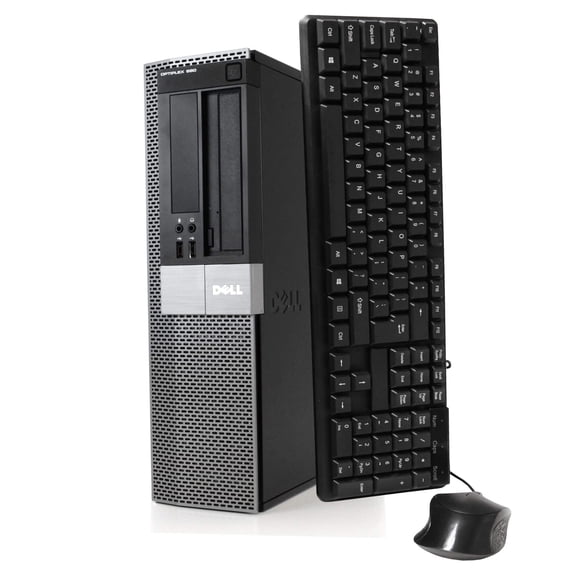 Restored Dell OptiPlex 980 Desktop Tower Computer, Intel Core i5, 8GB RAM, 500GB HD, DVD-ROM, Windows 10, Black (Refurbished)