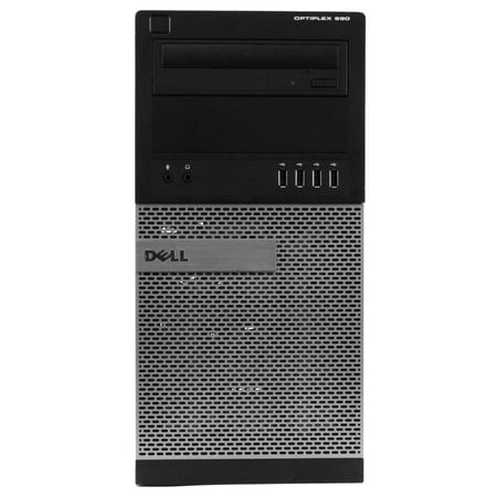 Restored Dell OptiPlex 990 Desktop Tower Computer, Intel Core i7, 8GB RAM, 1TB SSD, Windows 10 Home, Black (Refurbished)