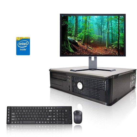 Restored Dell OptiPlex Desktop Computer Core i3 Processor, 8GB RAM, 180GB SSD, 20" Widescreen LCD with Windows 10 (Refurbished)