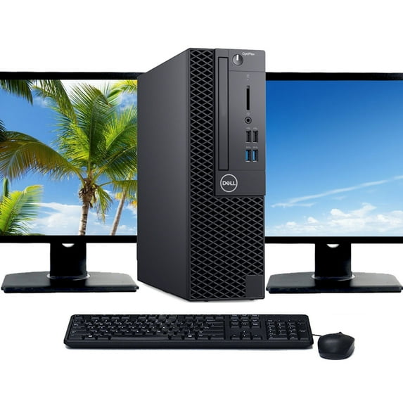 Restored Dell OptiPlex Desktop Computer with a Intel Core i5 7th gen Processor, choose Memory, Hard drive, and LCD Options - Windows 10 PC (Refurbished)