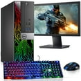 thumbnail image 1 of Restored Dell OptiPlex Desktop Computer PC with RGB lights, Intel i5 Quad-Core 6th Gen. Processor, 16GB Ram, 256GB SSD, 22 inch Monitor, BTO RGB Gaming Keyboard & Mouse, WiFi, Windows 10 Pro (Refurbished), 1 of 8