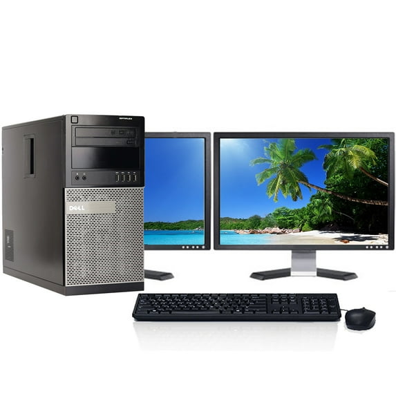 Restored Dell OptiPlex Desktop Computer Tower with a Intel Core i5 Processor, choose Memory, Hard drive, and LCD Options - Windows 10 Home or Professional PC (Refurbished)