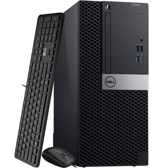 Restored Dell OptiPlex Desktop Computer Tower Intel Hexa Core i7-8700 Processor, 16GB DDR4 Ram, 1TB SSD, Bto Wi-Fi, Keyboard & Mouse, Windows 11 (Refurbished)