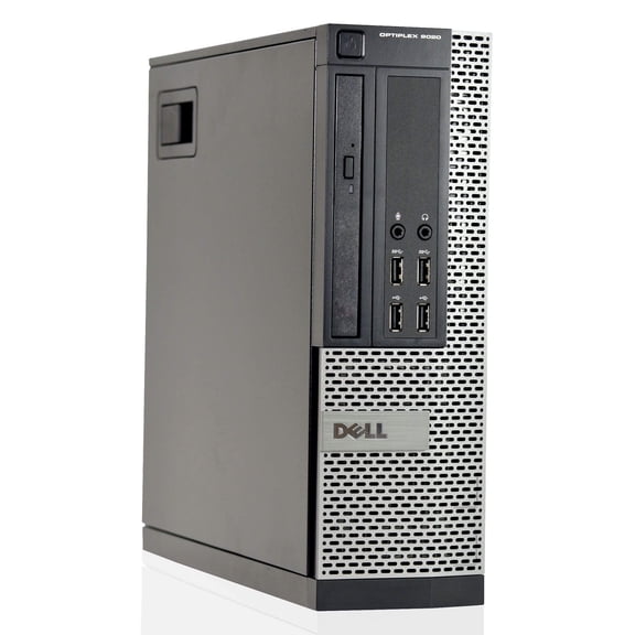 Restored Dell OptiPlex Desktop Computers, Intel Core i5, 4GB RAM, 240GB SSD, DVD-ROM, Windows 10, Black, 9020 (Refurbished)